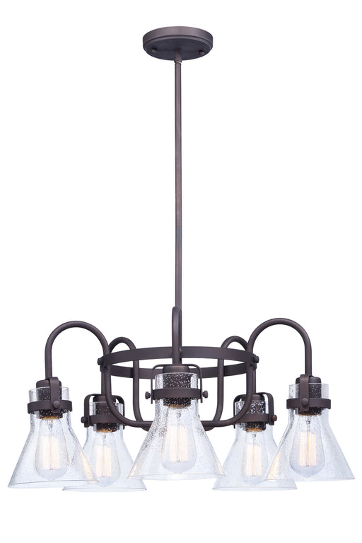 Maxim 26117CDOI/BUL Seafarer 5 Light Chandelier With Bulbs | Oil Rubbed Bronze