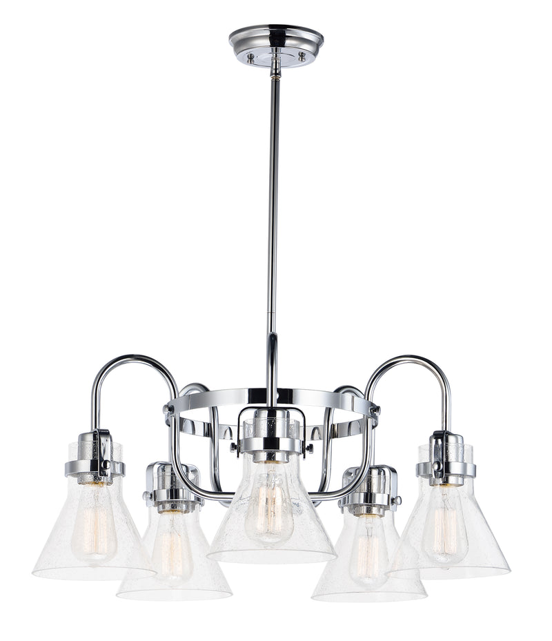 Maxim 26117CDPC Seafarer 5 Light Chandelier | Polished Chrome