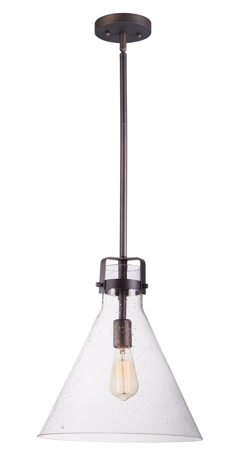 Maxim 26119CDOI/BUL Seafarer 1 Light Pendant with Bulb | Oil Rubbed Bronze