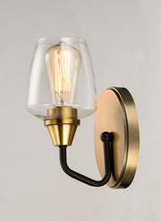Maxim 26121CLBZAB Goblet 1 Light Wall Sconce | Bronze / Antique Brass
