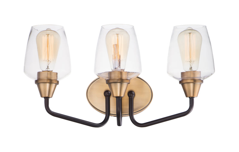 Maxim 26122CLBZAB Goblet 3 Light Bath Vanity | Bronze / Antique Brass