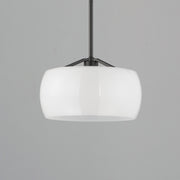 Maxim 26141WTBK Glazed Single Pendant | White / Black