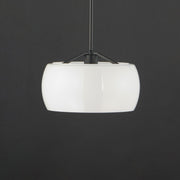 Maxim 26141WTBK Glazed Single Pendant | White / Black