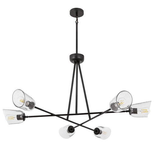 Maxim 26266SSDBZ Keppe 6 Light Chandelier | Dark Bronze