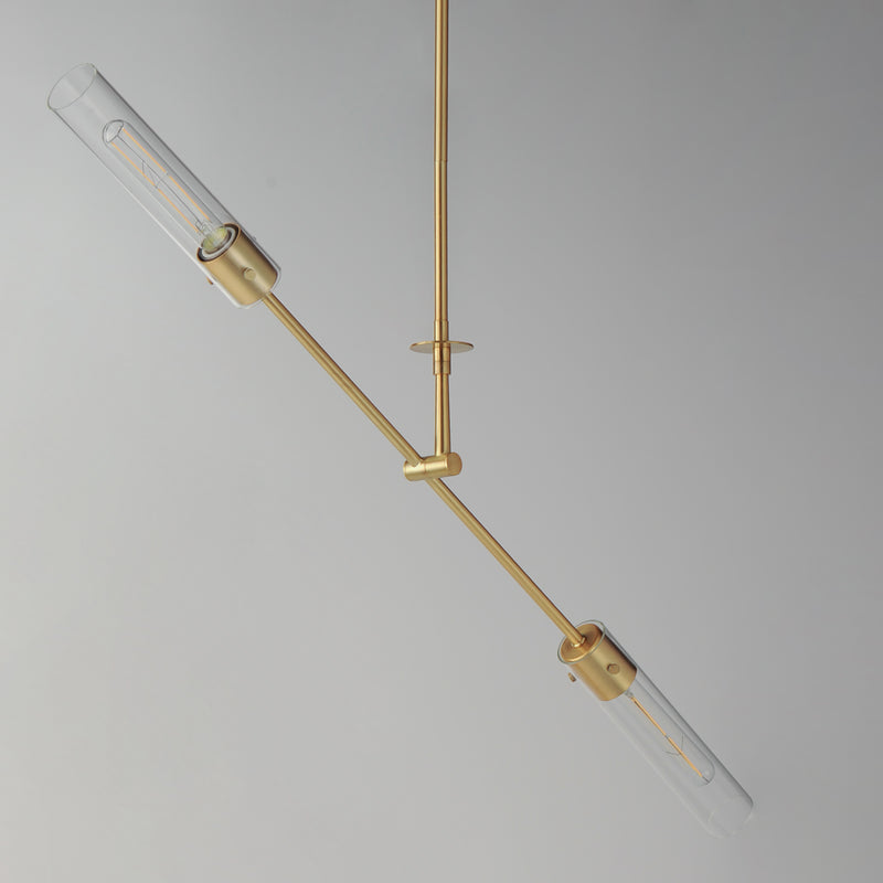 Maxim 26372CLNAB Equilibrium 2 Light LED Pendant | Natural Aged Brass