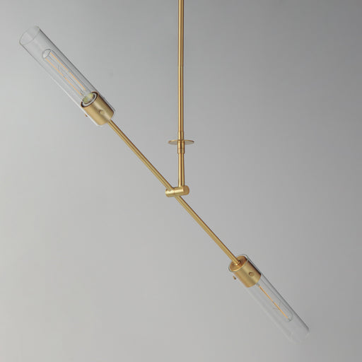 Maxim 26372CLNAB Equilibrium 2 Light LED Pendant | Natural Aged Brass