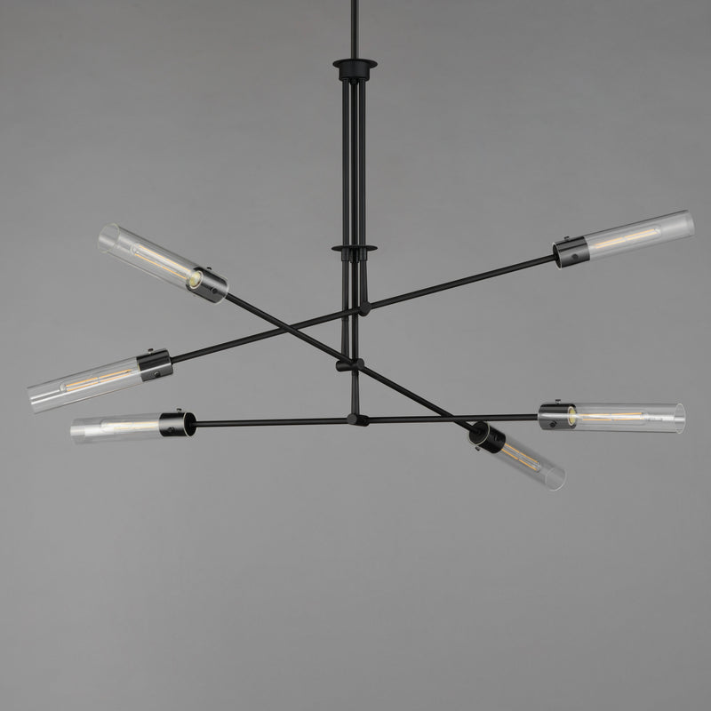 Maxim 26376CLBK Equilibrium 6 Light LED Pendant | Black