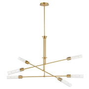 Maxim 26376CLNAB Equilibrium 6 Light LED Pendant | Natural Aged Brass