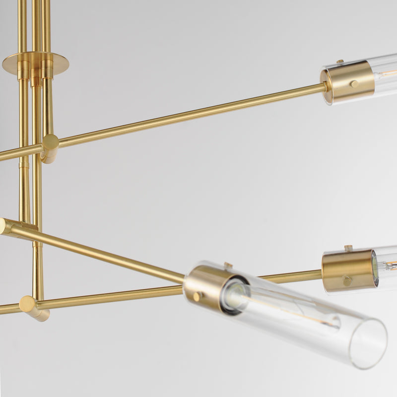Maxim 26376CLNAB Equilibrium 6 Light LED Pendant | Natural Aged Brass