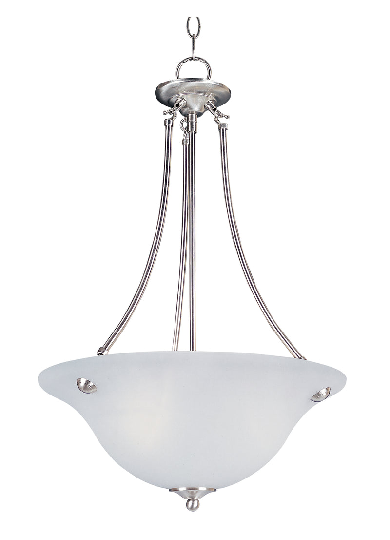 Maxim 2682FTSN Malaga 3 Light Invert Bowl Pendant | Satin Nickel