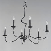 Maxim 27706BO Padrona 6 Light Chandelier | Black Oxide