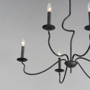 Maxim 27706BO Padrona 6 Light Chandelier | Black Oxide