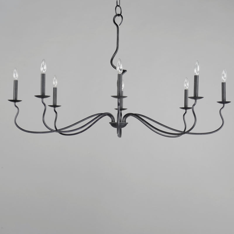 Maxim 27708BO Padrona 8 Light Chandelier | Black Oxide