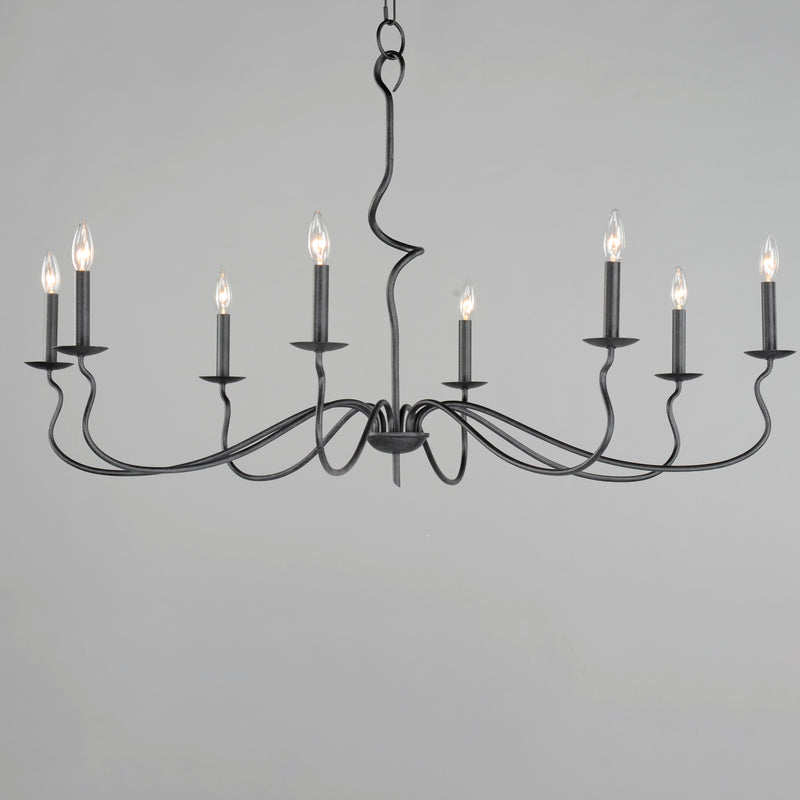 Maxim 27708BO Padrona 8 Light Chandelier | Black Oxide