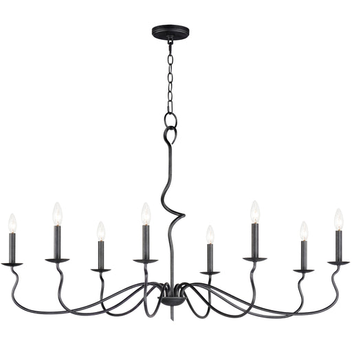 Maxim 27708BO Padrona 8 Light Chandelier | Black Oxide