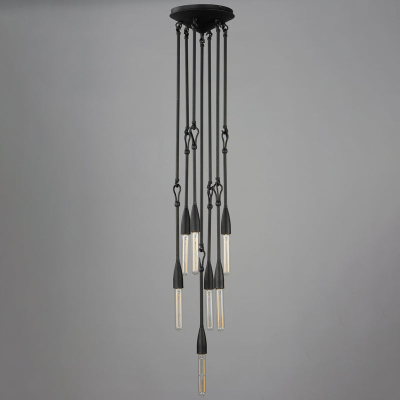 Maxim 27716AR Pioneer 7 Light Pendant | Anthracite