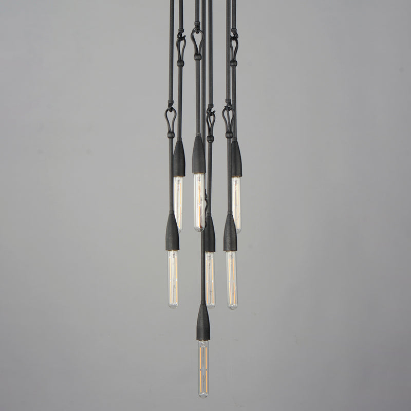 Maxim 27716AR Pioneer 7 Light Pendant | Anthracite