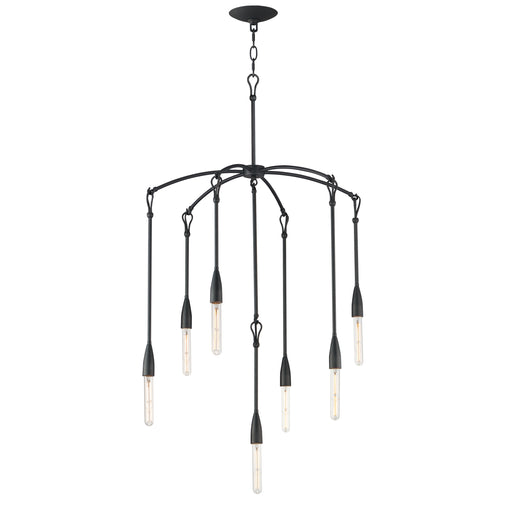 Maxim 27718AR Pioneer 7 Light Chandelier | Anthracite