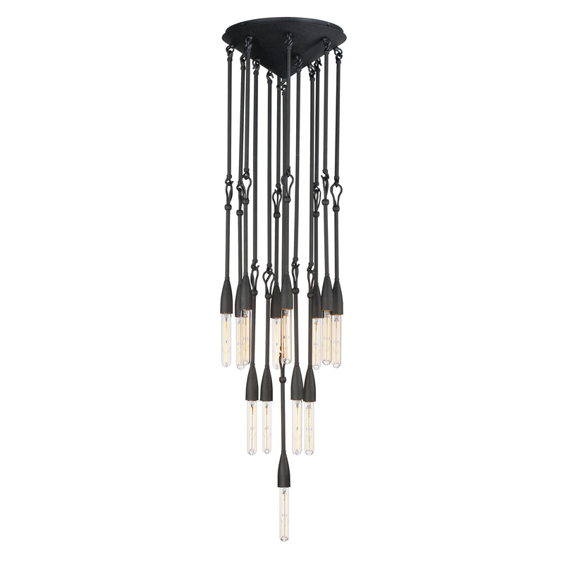 Maxim 27719AR Pioneer 13 Light Pendant | Anthracite