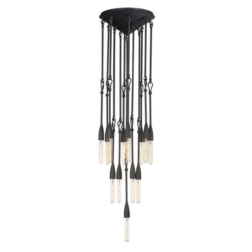 Maxim 27719AR Pioneer 13 Light Pendant | Anthracite