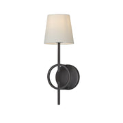 Maxim 27721OFCHL Paoli 1 Light Sconce | Charcoal Bronze