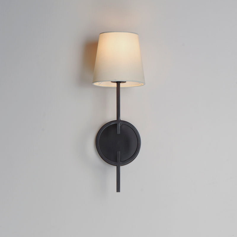 Maxim 27721OFCHL Paoli 1 Light Sconce | Charcoal Bronze