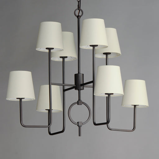 Maxim 27728OFCHL Paoli 8 Light Chandelier | Charcoal Bronze