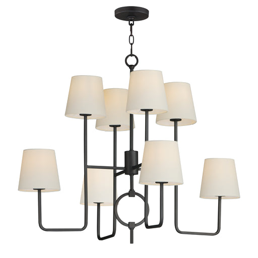 Maxim 27728OFCHL Paoli 8 Light Chandelier | Charcoal Bronze