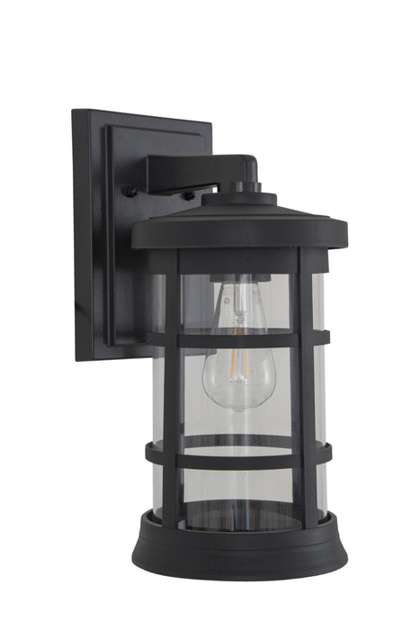 Craftmade ZA2314-TB-C Resilience Large Outdoor Lantern -Textured Black, Clear Lens