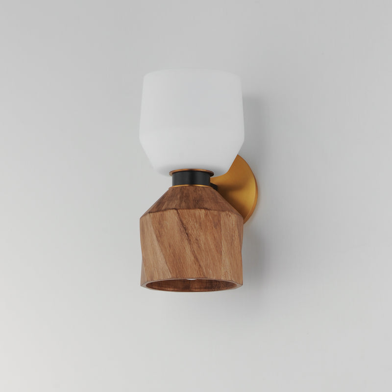 Maxim 28271DBZAB Akimbo 2 Light Wall Sconce | Dark Bronze/Antique Brass
