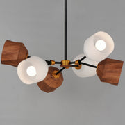 Maxim 28276DBZAB Akimbo 6 Light Pendant W LED Bulbs | Dark Bronze/Antique Brass