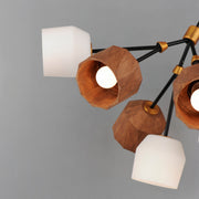 Maxim 28278DBZAB Akimbo 12 Light Pendant W LED Bulbs | Dark Bronze/Antique Brass