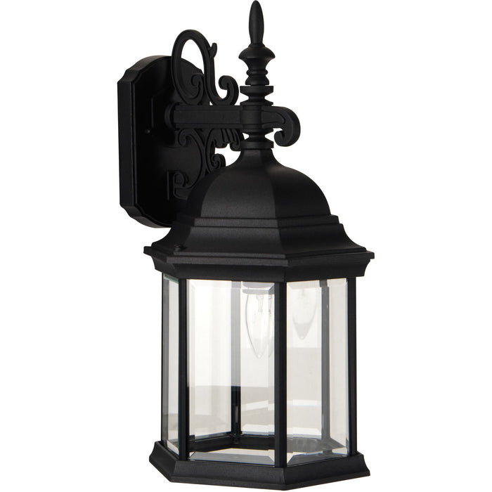 Craftmade Z694-TB Hex Style Cast 1 Light Large Outdoor Wall Lantern -Textured Black - ALCOVE LIGHTING