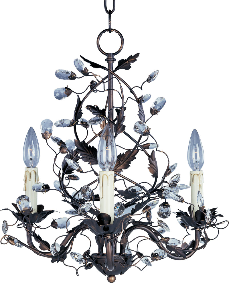 Maxim 2850OI Elegante 3 Light Chandelier | Oil Rubbed Bronze