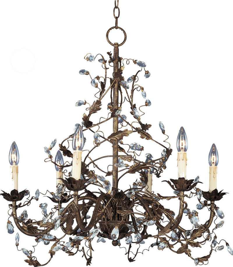 Maxim 2851OI Elegante 6 Light Chandelier | Oil Rubbed Bronze