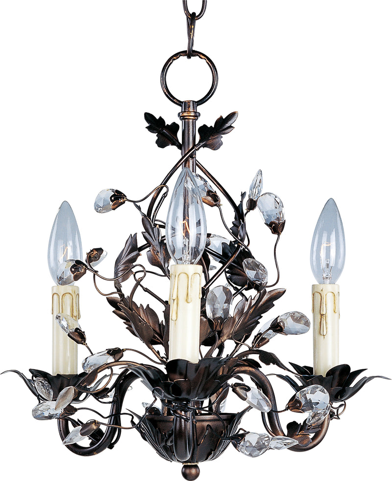 Maxim 2855OI Elegante 3 Light Chandelier | Oil Rubbed Bronze