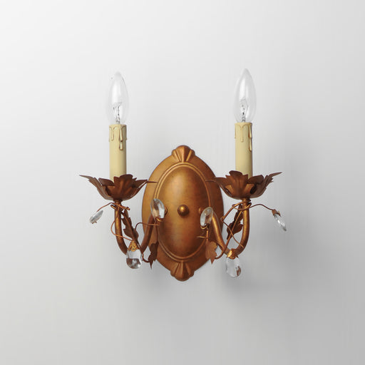 Maxim 2857EG Elegante 2 Light Wall Sconce | Etruscan Gold