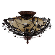 Maxim 2859OI Elegante 3 Light Semi Flush Mount | Oil Rubbed Bronze