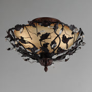 Maxim 2859OI Elegante 3 Light Semi Flush Mount | Oil Rubbed Bronze