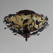 Maxim 2859OI Elegante 3 Light Semi Flush Mount | Oil Rubbed Bronze