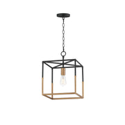 Maxim 28621BKWBR Soho 1 Light Pendant | Black/Weathered Brass