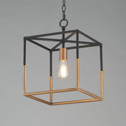 Maxim 28621BKWBR Soho 1 Light Pendant | Black/Weathered Brass