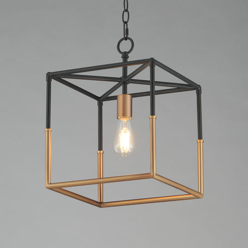 Maxim 28621BKWBR Soho 1 Light Pendant | Black/Weathered Brass