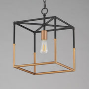 Maxim 28621BKWBR Soho 1 Light Pendant | Black/Weathered Brass