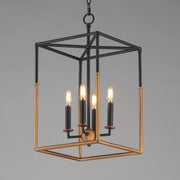 Maxim 28624BKWBR Soho 4 Light Pendant | Black/Weathered Brass