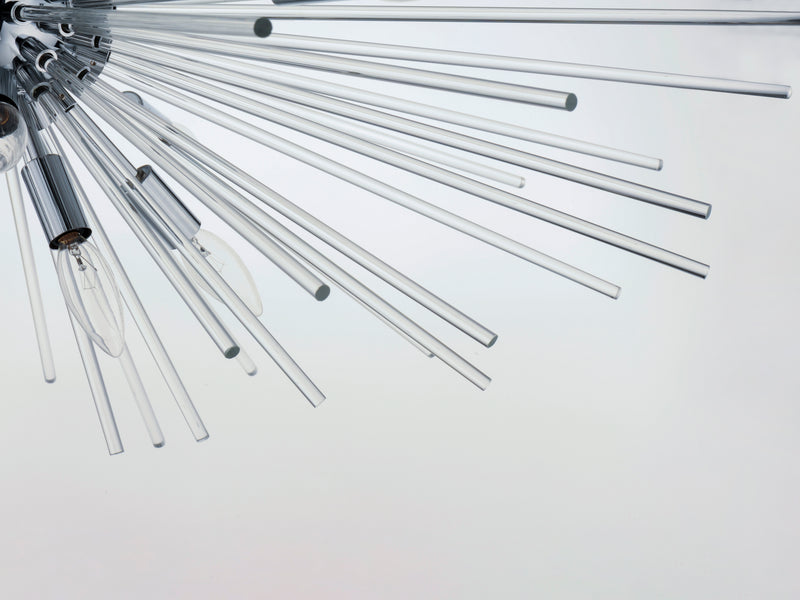 Maxim 28660CLPC Polaris 8 Light Flush Mount | Polished Chrome