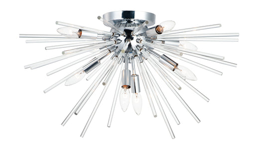 Maxim 28660CLPC Polaris 8 Light Flush Mount | Polished Chrome