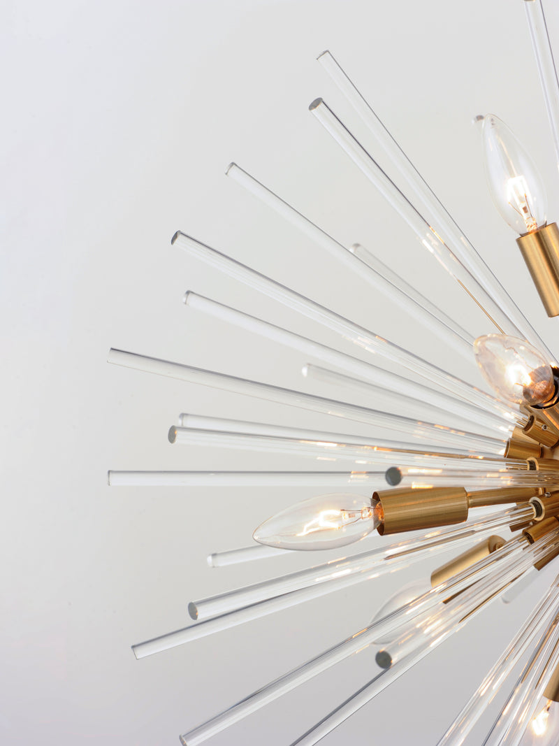 Maxim 28668CLSBR Polaris 16 Light Pendant | Satin Brass