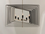 Maxim 28677PNBK Radial 5 Light Pendant | Polished Nickel / Black