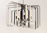 Maxim 28677PNBK Radial 5 Light Pendant | Polished Nickel / Black